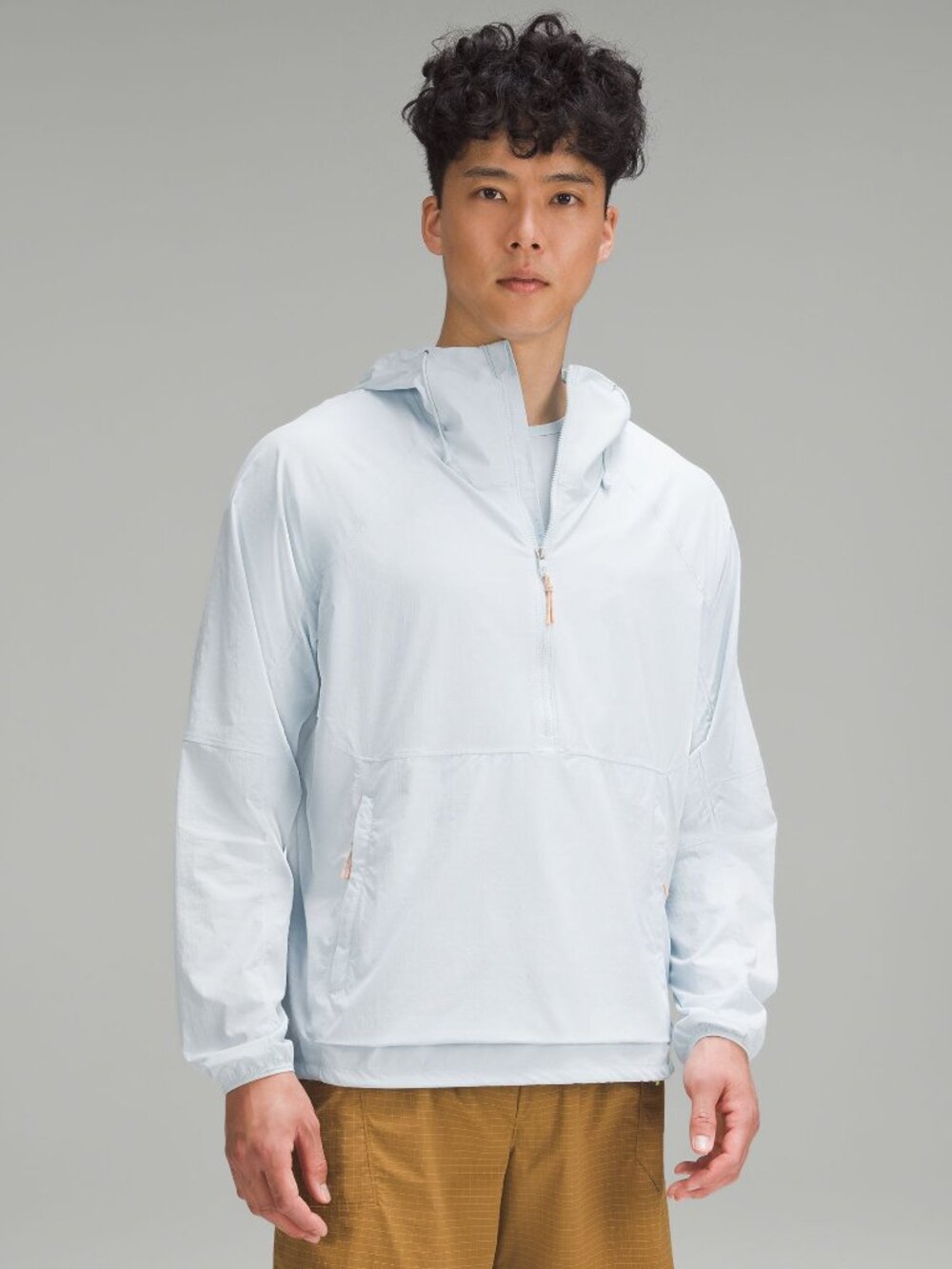 Lululemon Powder Blue Lightweight Hiking Anorak Throwover Jacket M